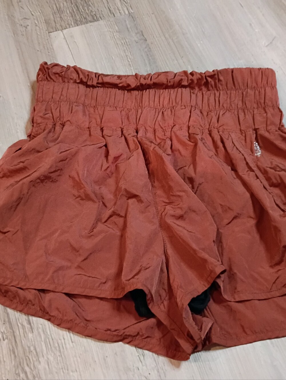 FP Movement by Free People Burnt Orange High-Waist Athletic Shorts - large - Picture 2 of 6